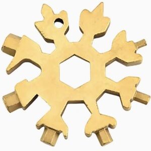 Gold Snowflake Multi-Tool Wrench.